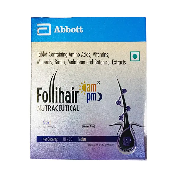 Follihair AM PM Tablet | Gluten-Free